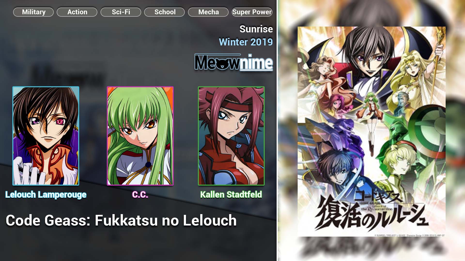 Code Geass Fukkatsu no Lelouch
