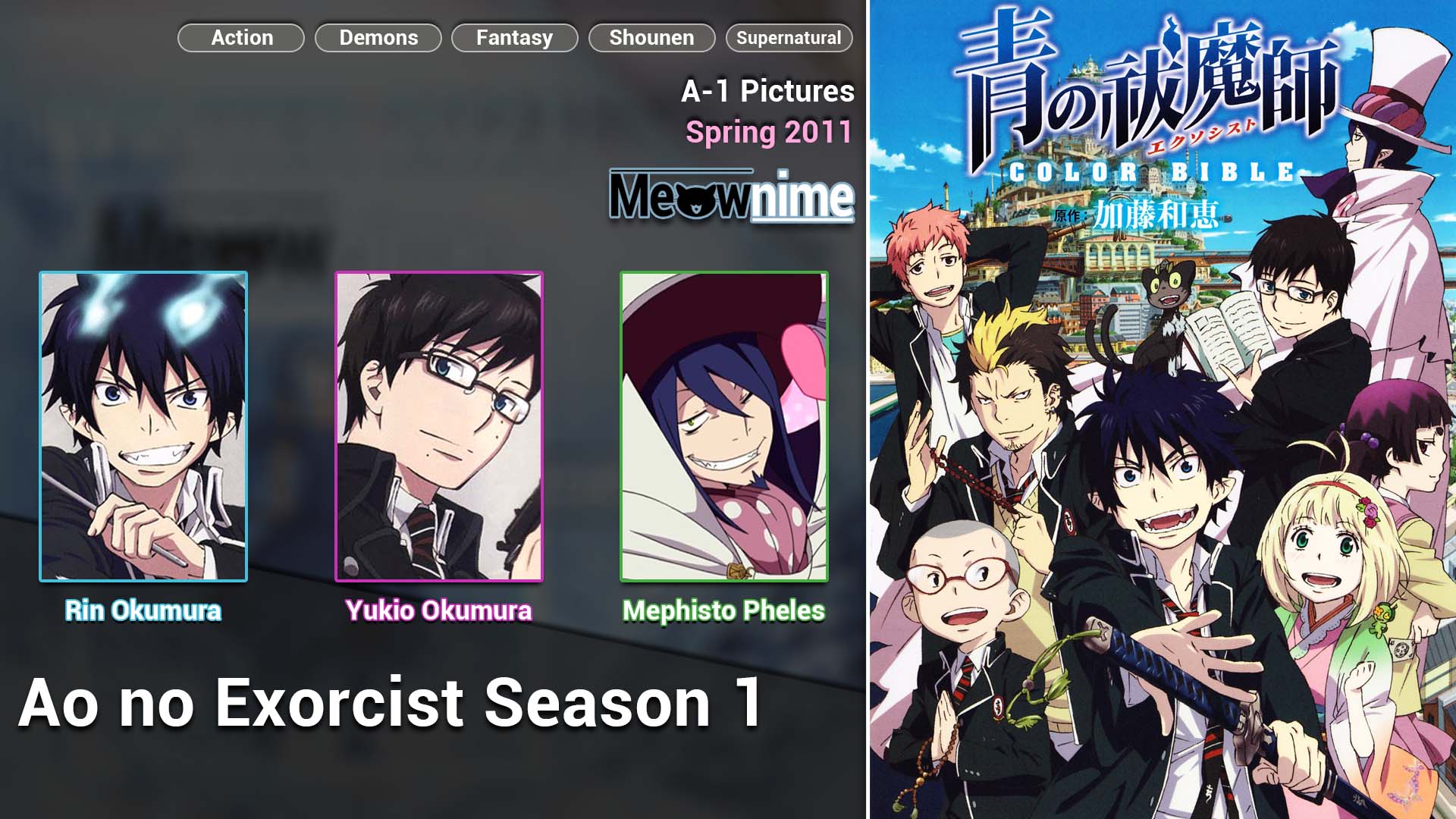 Ao no Exorcist Season 1