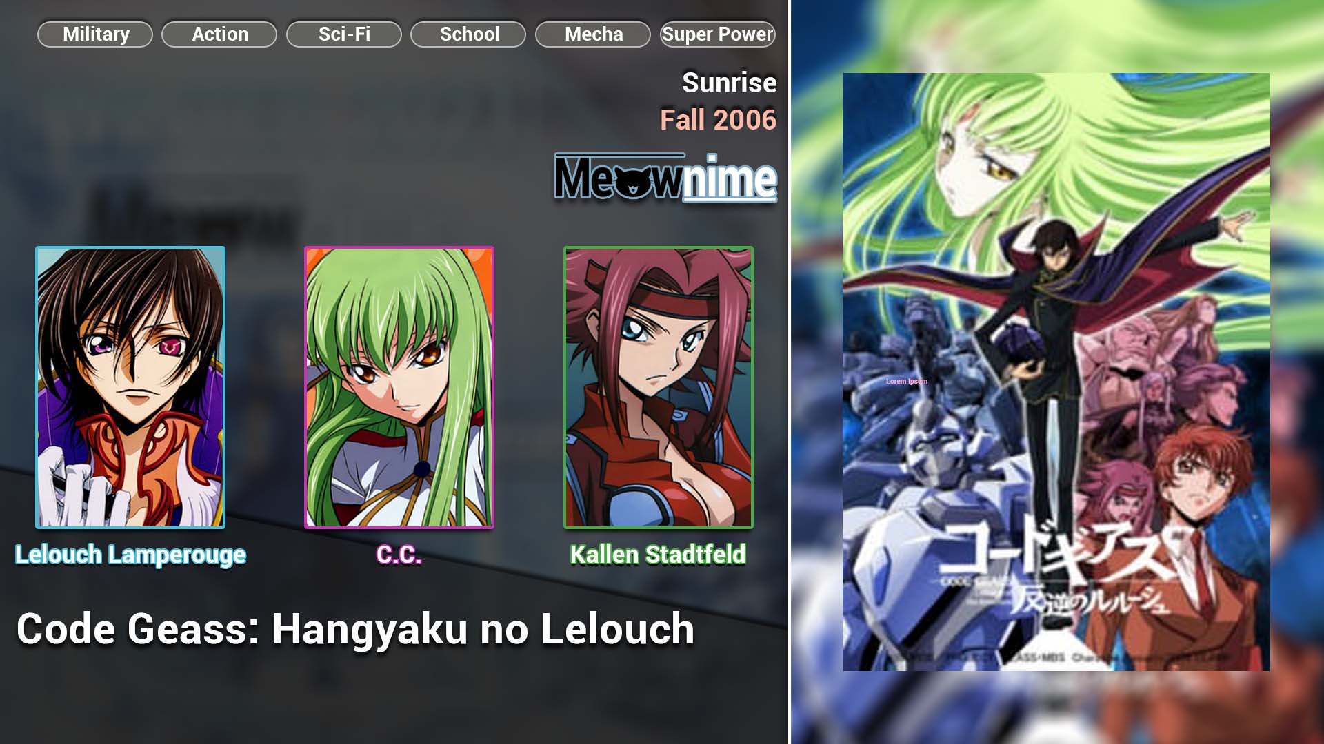Code Geass Hangyaku no Lelouch