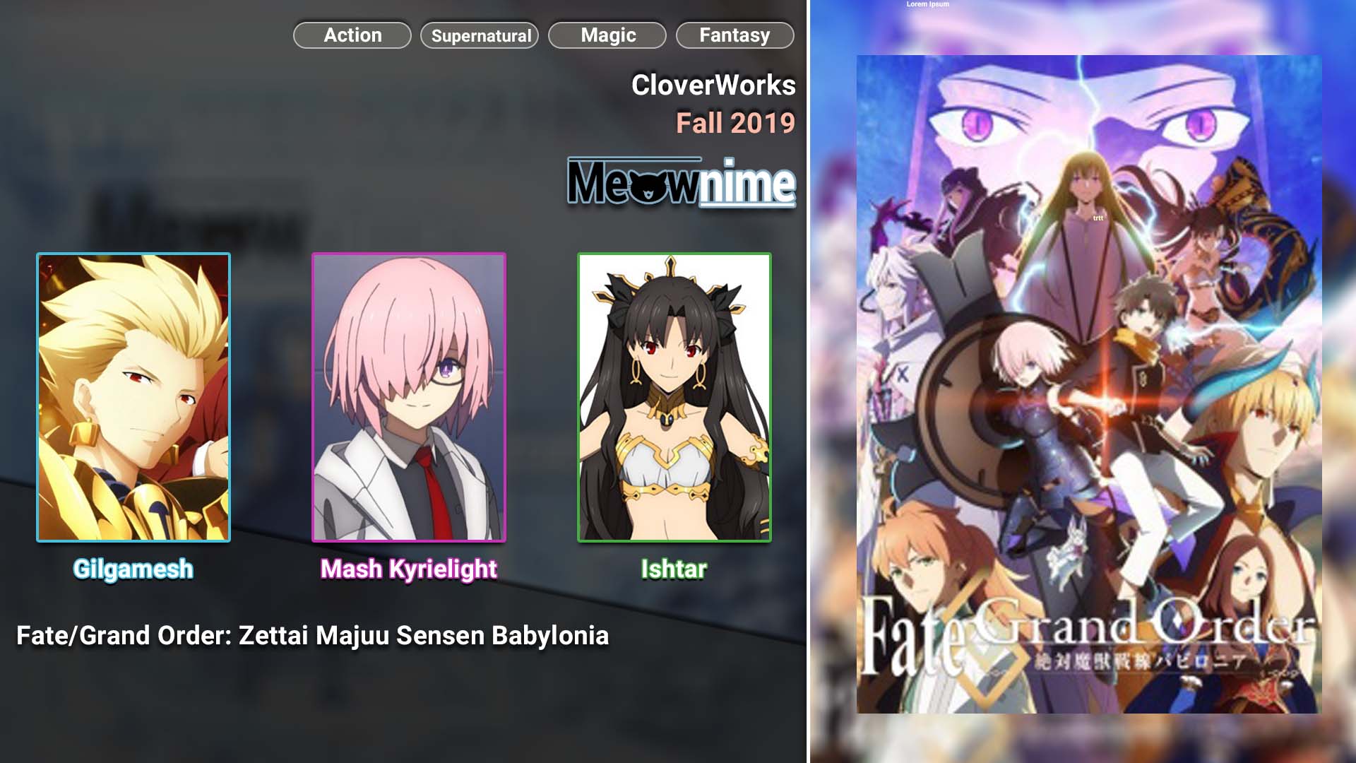 Fate Grand Order Zettai Majuu Sensen Babylonia